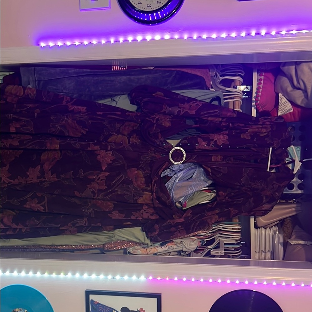 Floral Dress with Belt
